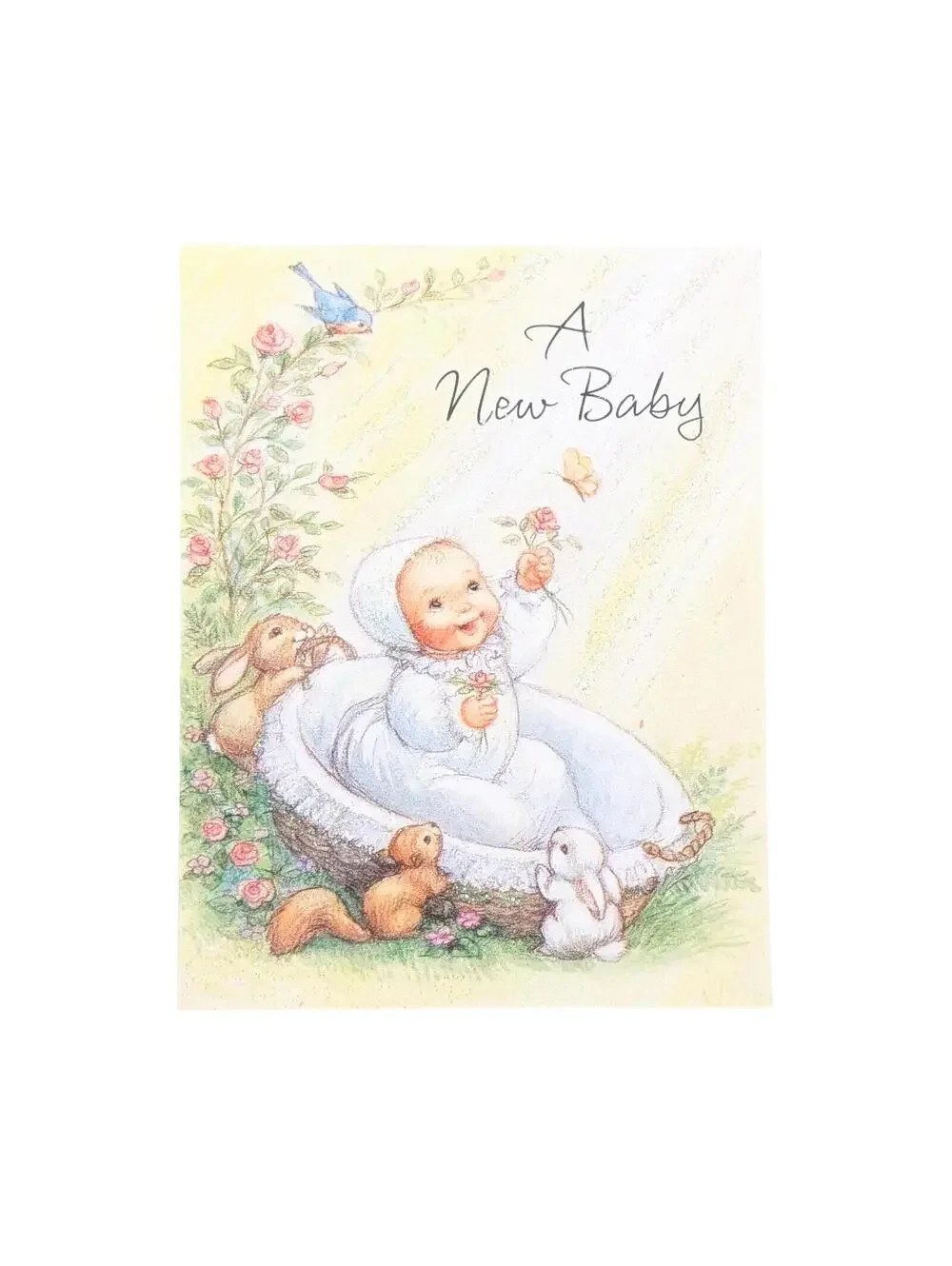 Vintage Hallmark Baby Announcement Cards with Envelopes